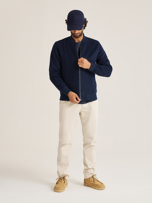 Relaxed pleat front chino trouser