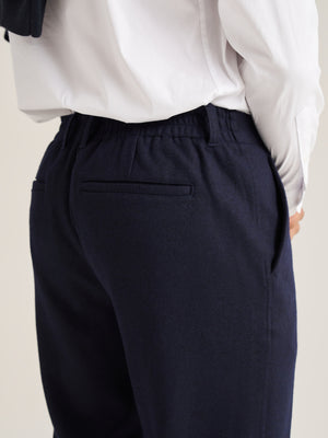 Pleat Front Wool Trouser