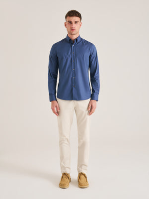 Smart Stretch Button Collar Travel Shirt