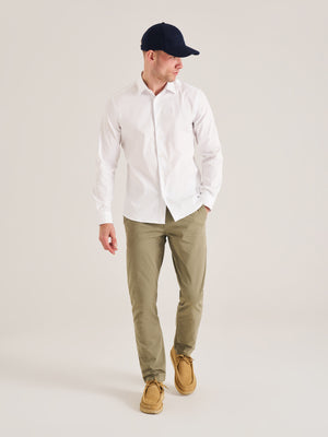 Relaxed pleat front chino trouser