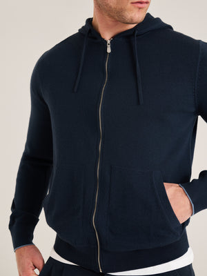 Knitted Merino Zip Through Hoody