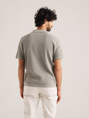 Knitted Panel Polo