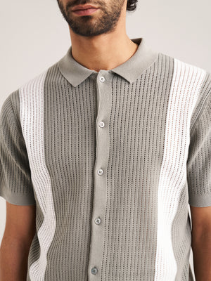 Knitted Panel Polo