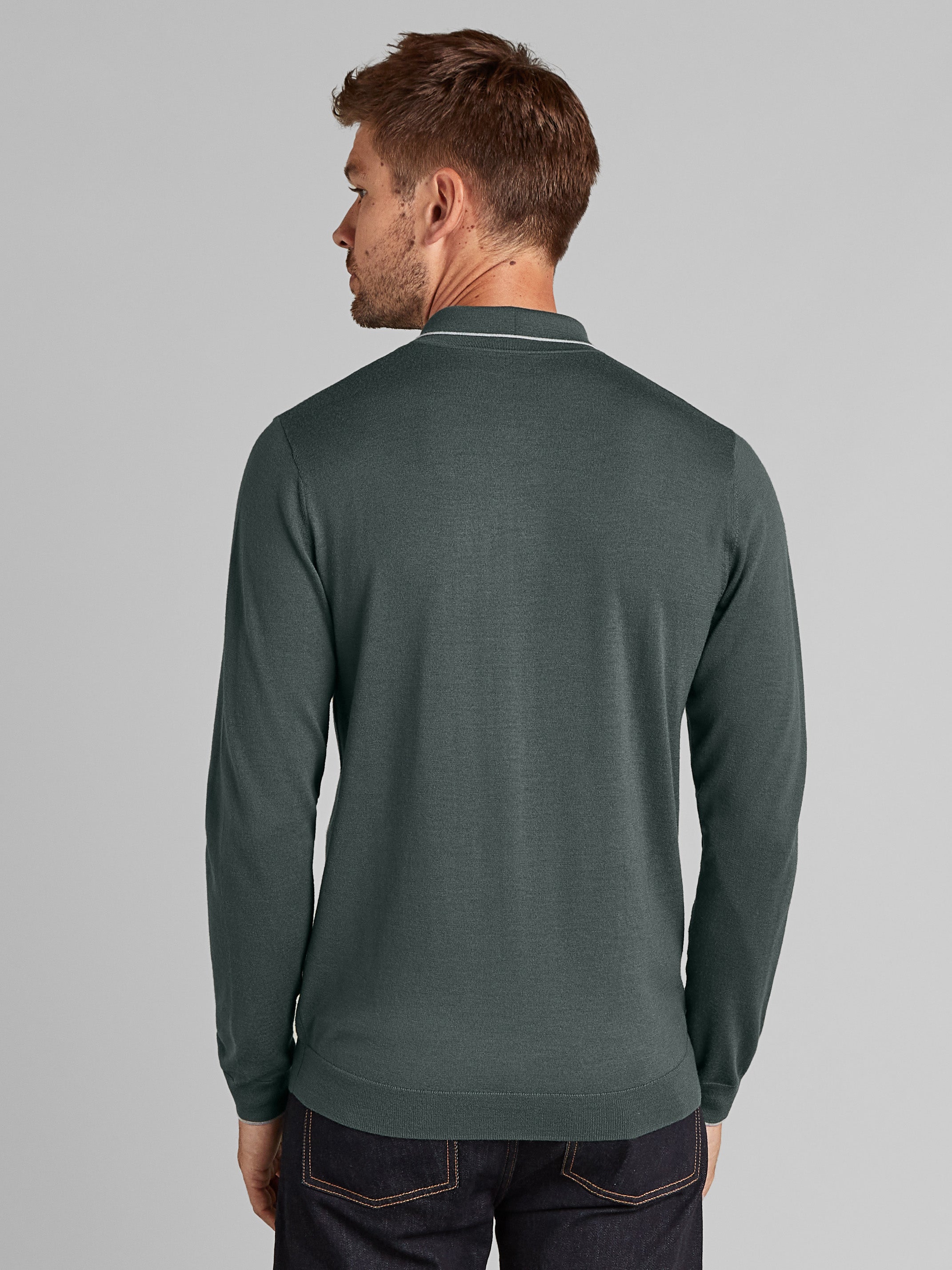 Super Fine Merino Wool Polo — Wolsey