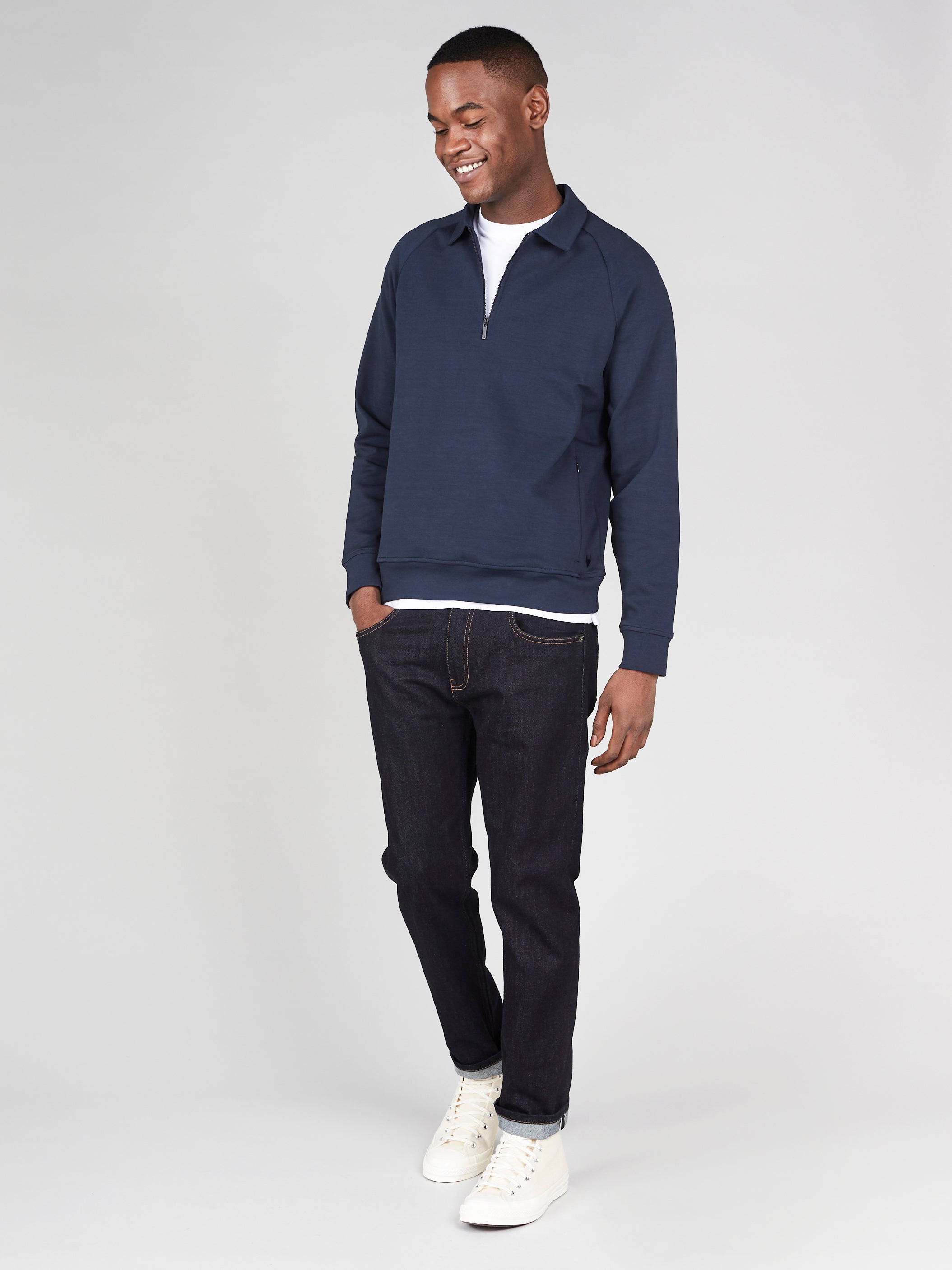 Premium Essentials Polo Sweatshirt Wolsey